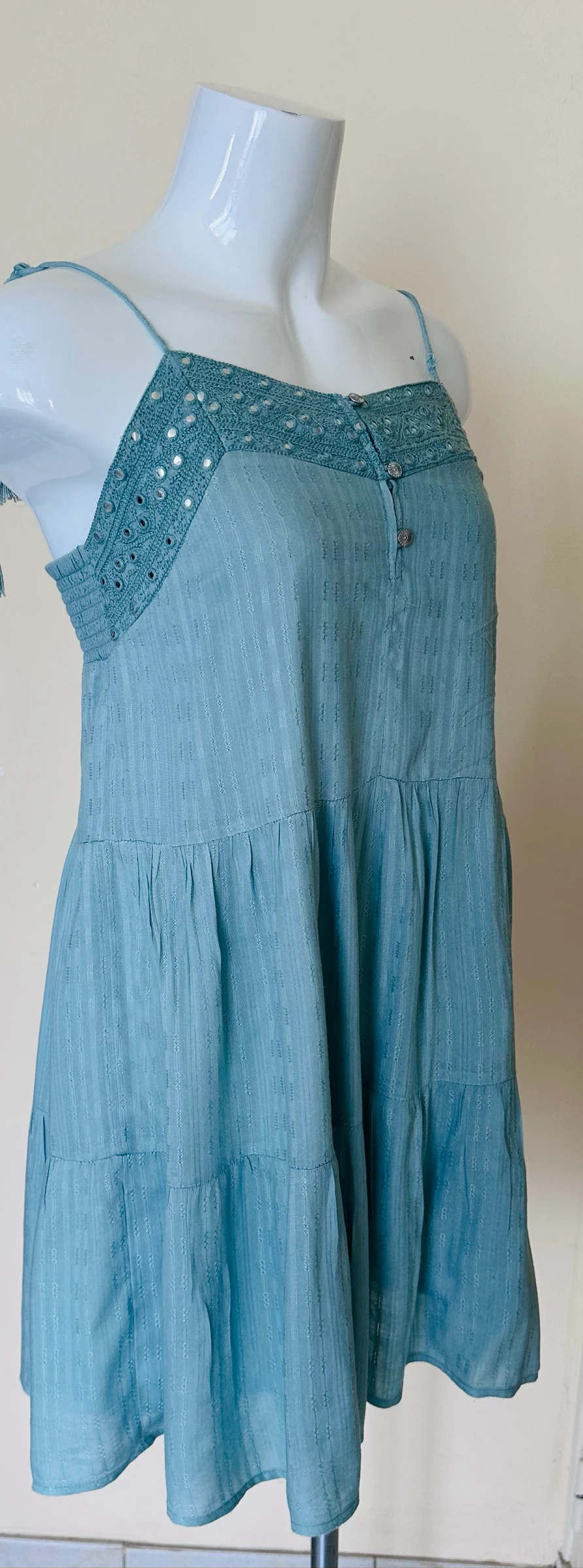 Vestido de Verão Verde Amêndoa Creeks – Tamanho 36 – Muito Bom Estado – photo 5